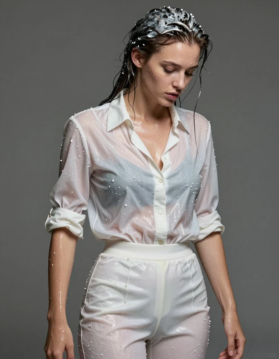 photo of young woman, in soaking wet, drenched clothes,
weißer rock, , 
enjoying, wet clothes stuck to body,
detailed textures of the wet clothes, wet face, wet plastered hair,
wet, drenched, professional, high-quality details, full body view.
sharp focus, ultra-high pixel detail, realistic, high-quality, full colors, incredibly detailed, 4k, 8k, 16k, hyper-realistic, RAW photo, masterpiece, ultra-detailed, professionally color graded, professional photograph, wet skin, wet clothes, damp fabric